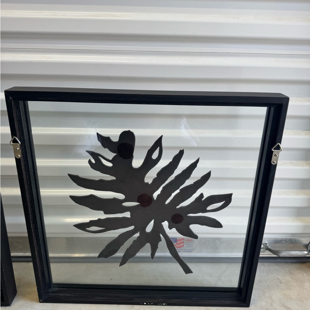 Z Gallerie - Teak wood Framed plant pictures (Set of 2)